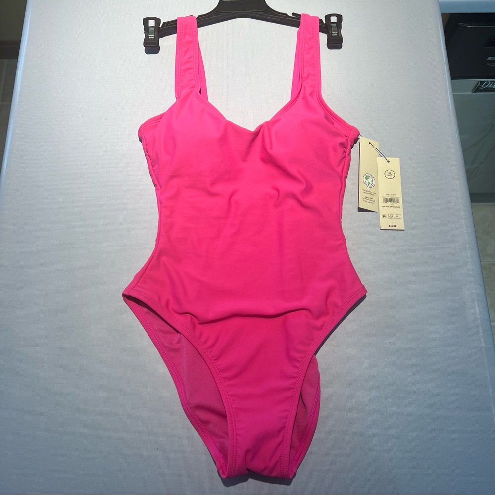 No Boundaries Vibrant Pink One Piece Swimsuit XS 0-2